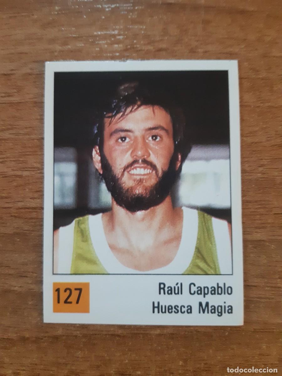 Collectionnisme sportif: N&deg;127 RA&Uacute;L CAPABLO HUESCA MAGIA LIGA ACB 1990 PANINI BASKET 90. NUNCA PEGADO, SIN PEGAR