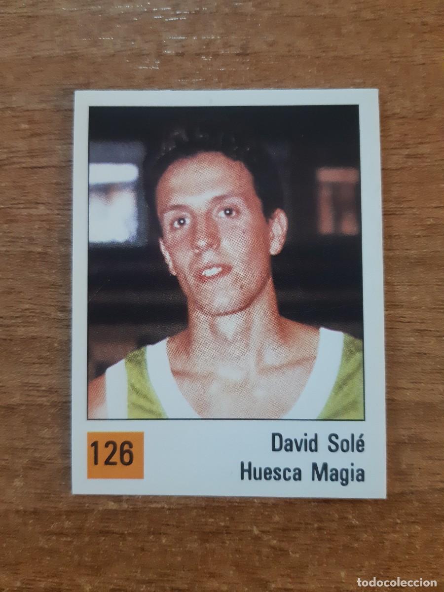 Collectionnisme sportif: N&deg;126 DAVID SOL&Eacute; HUESCA MAGIA LIGA ACB 1990 PANINI BASKET 90. NUNCA PEGADO, SIN PEGAR