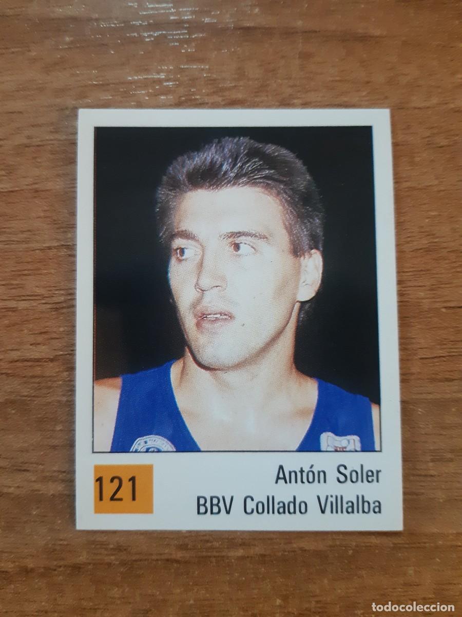Collectionnisme sportif: N&deg;121 ANT&Oacute;N SOLER BBV COLLADO VILLALBA LIGA ACB 1990 PANINI BASKET 90. NUNCA PEGADO, SIN PEGAR