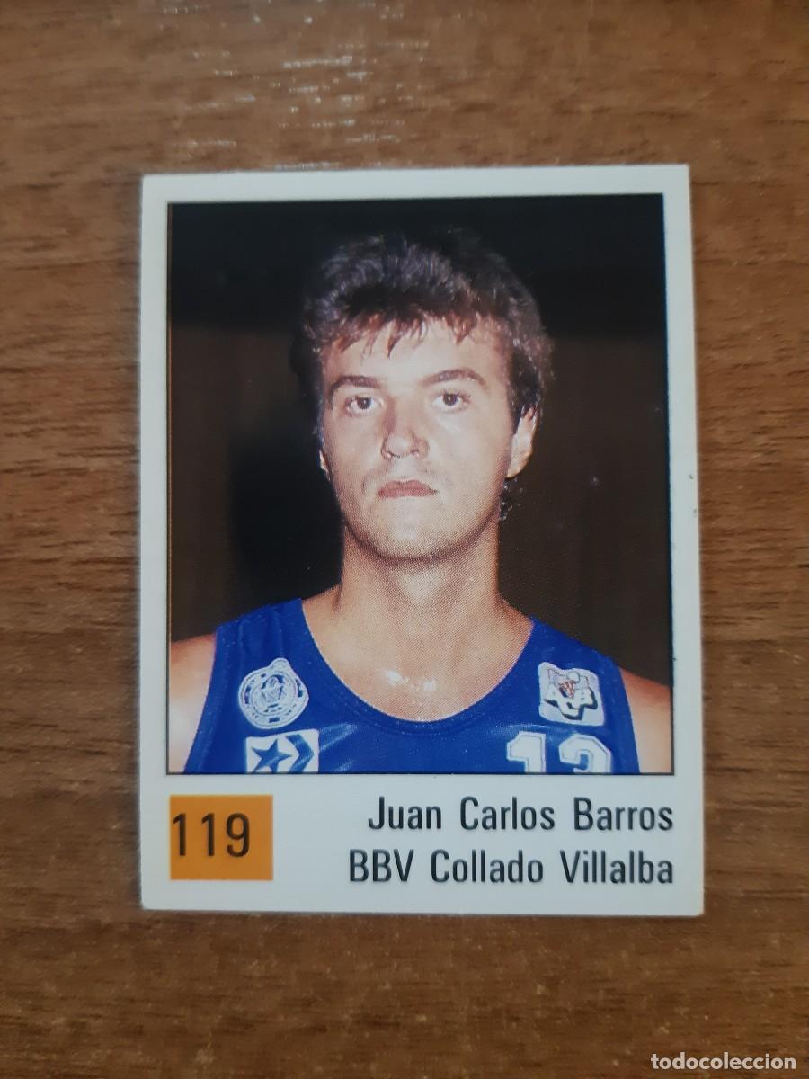 Colecionismo desportivo: N&deg;119 JUAN CARLOS BARROS BBV COLLADO VILLALBA LIGA ACB PANINI BASKET 90. NUNCA PEGADO, SIN PEGAR