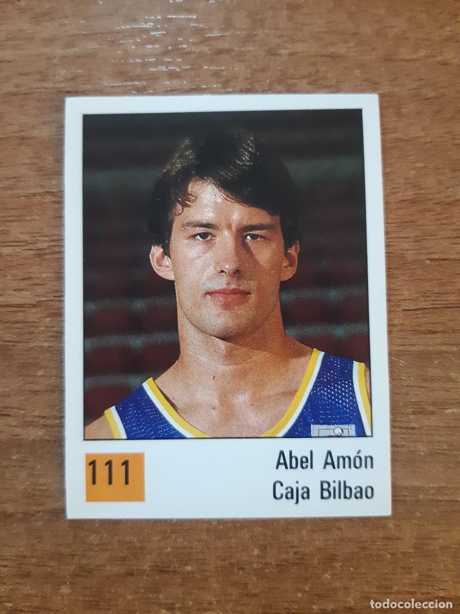 Coleccionismo deportivo: N&deg;111 ABEL AM&Oacute;N BBV COLLADO VILLALBA LIGA ACB 1990 PANINI BASKET 90. NUNCA PEGADO, SIN PEGAR