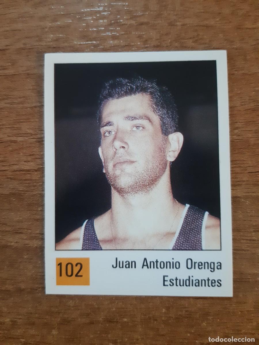 Coleccionismo deportivo: N&deg;102 JUAN ANTONIO ORENGA ESTUDIANTES LIGA ACB 1990 PANINI BASKET 90. NUNCA PEGADO, SIN PEGAR