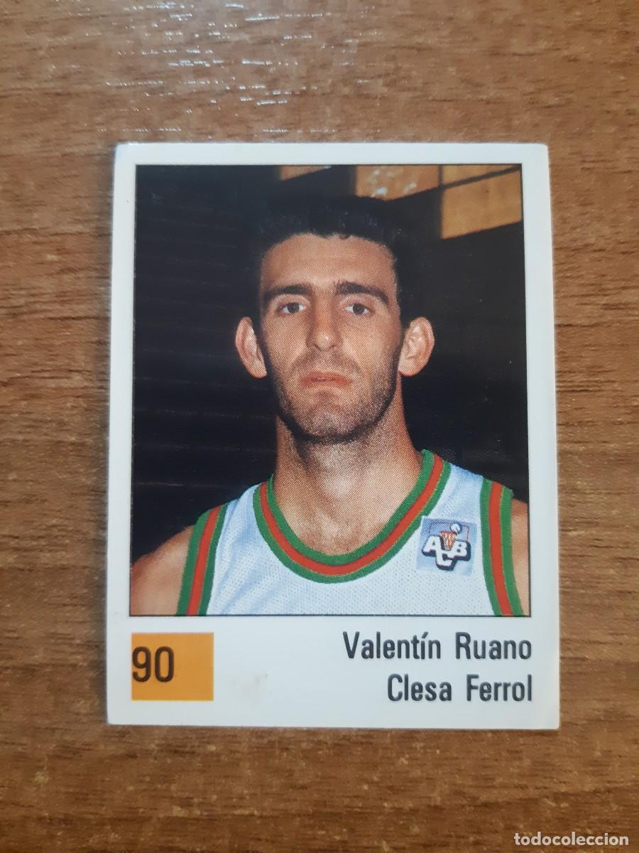 Sammelleidenschaft Sport: N&deg;90 VALENT&Iacute;N RUANO CLESA FERROL ALIGA ACB 1990 PANINI BASKET 90. NUNCA PEGADO, SIN PEGAR