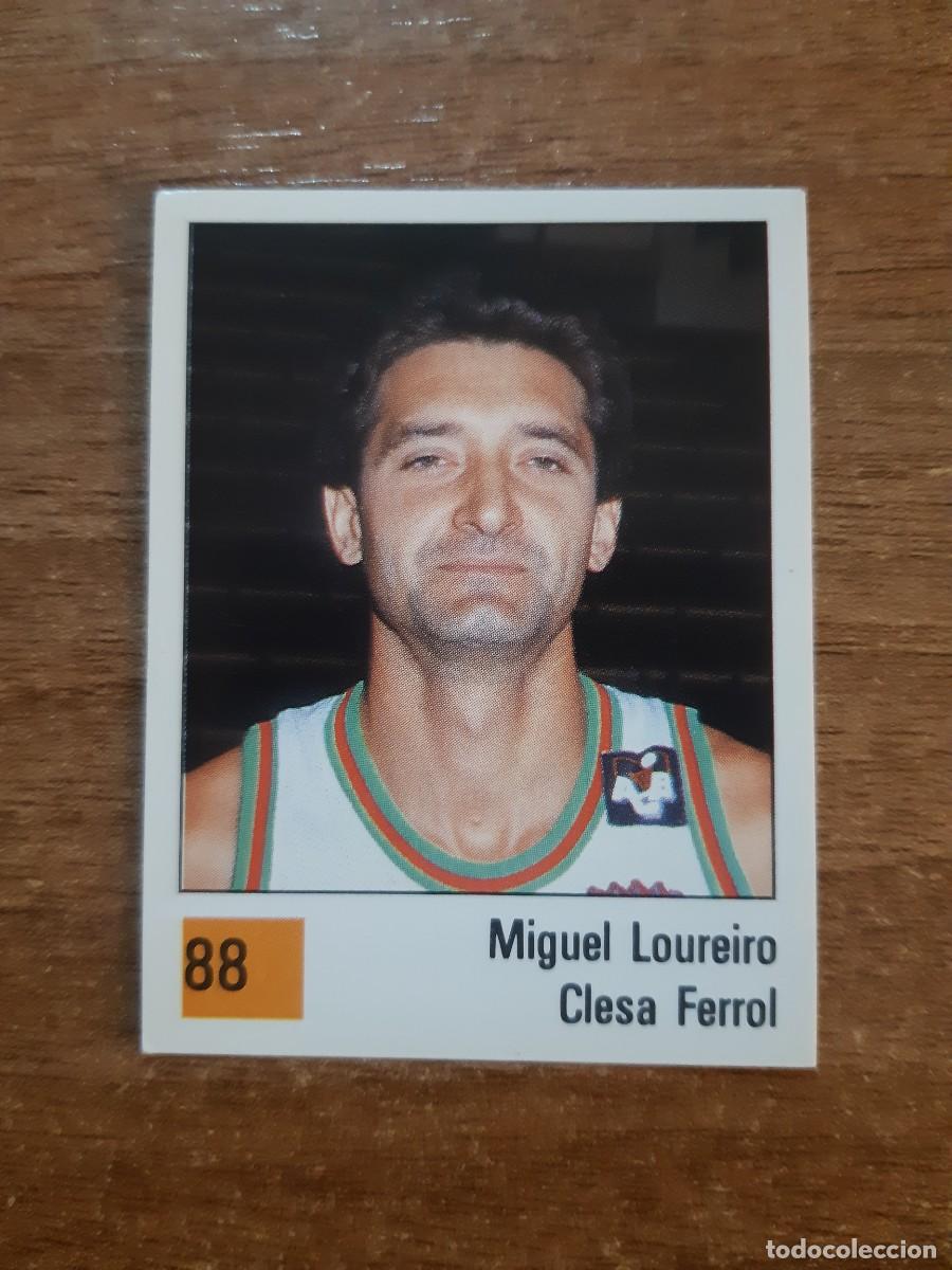 Collezionismo sportivo: N&deg;88 MIGUEL LOUREIRO CLESA FERROL ALIGA ACB 1990 PANINI BASKET 90. NUNCA PEGADO, SIN PEGAR
