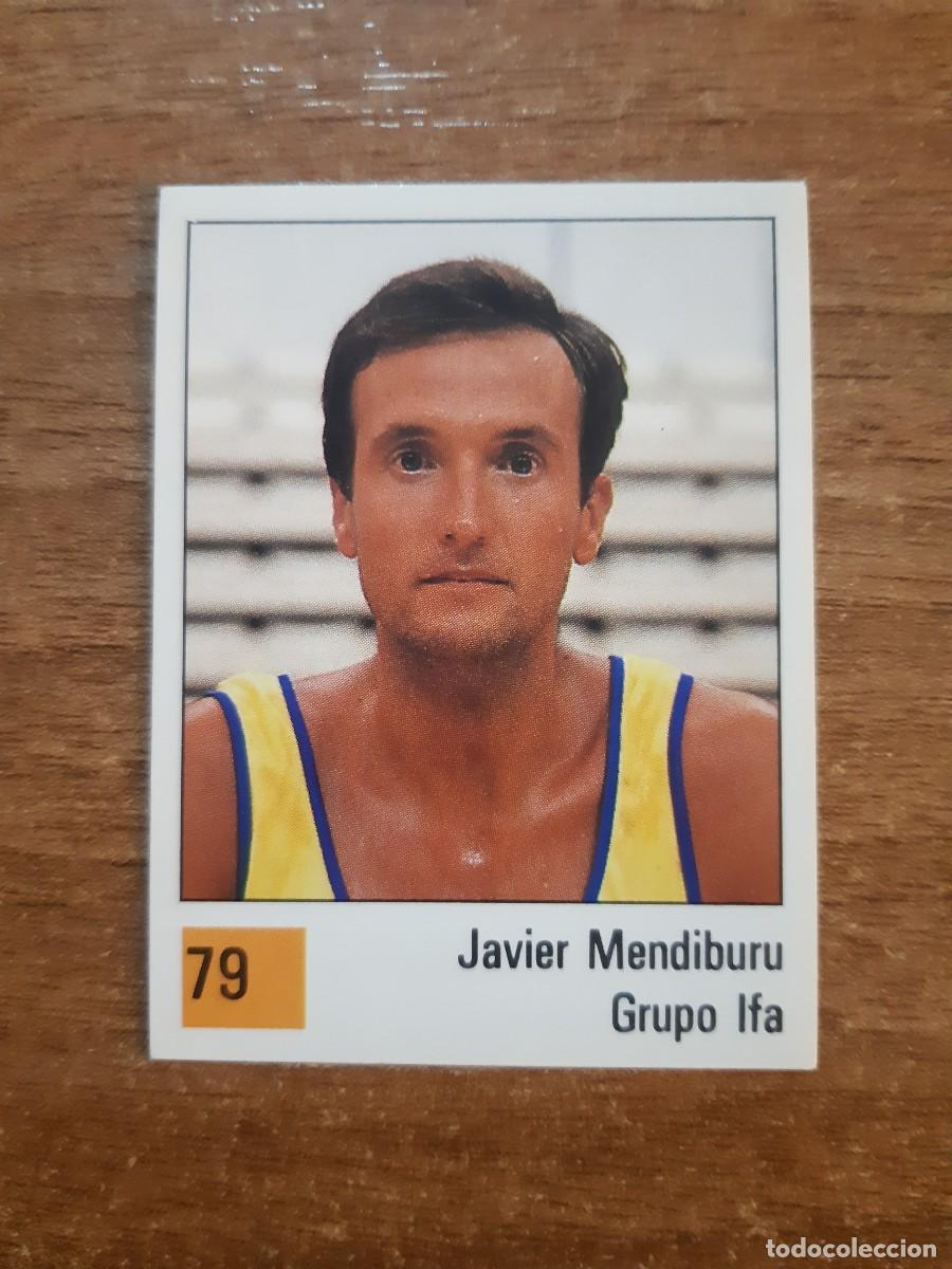 Sammelleidenschaft Sport: N&deg;79 JAVIER MENDIBURU GRUPO IFA LIGA ACB 1990 PANINI BASKET 90. NUNCA PEGADO, SIN PEGAR