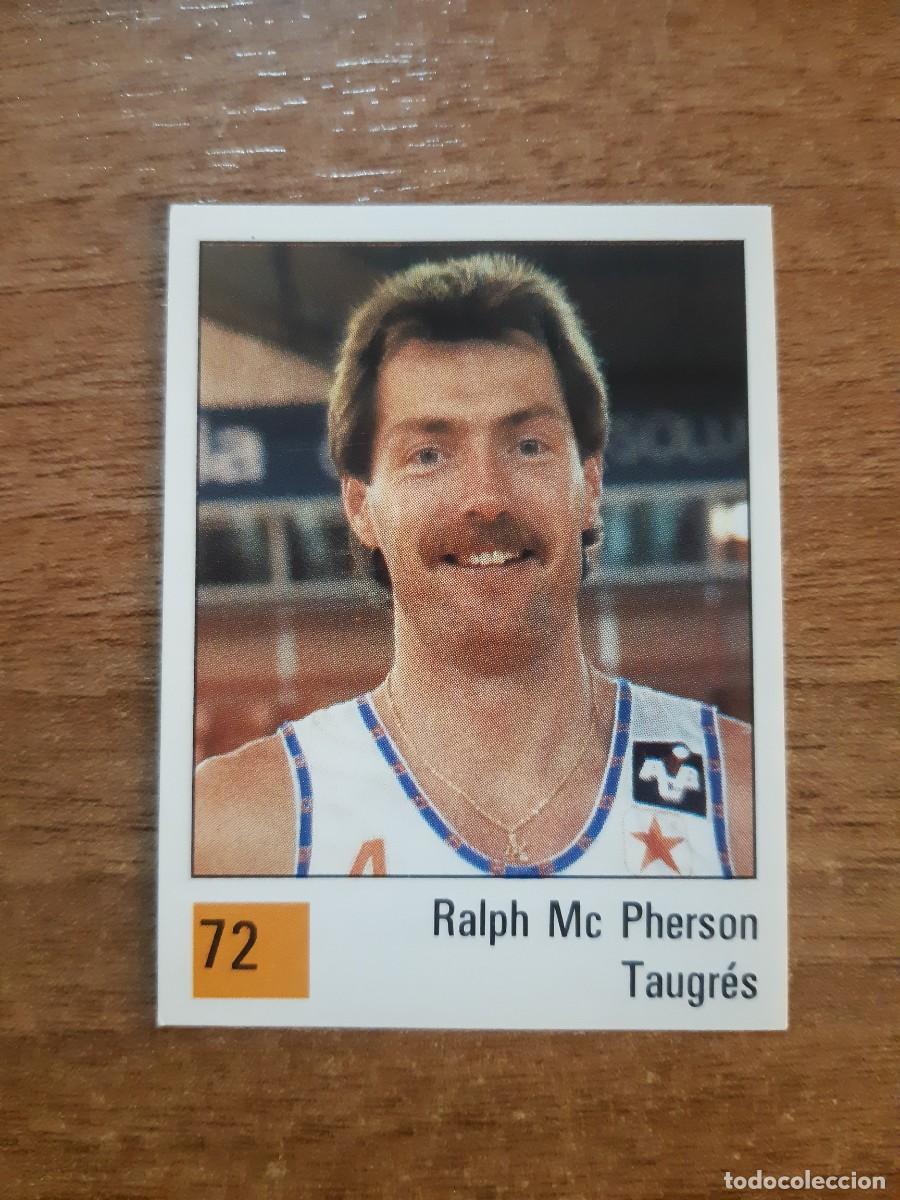Coleccionismo deportivo: N&deg;72 RALPH MC PHERSON TAUGR&Eacute;S VITORIA LIGA ACB 1990 PANINI BASKET 90. NUNCA PEGADO, SIN PEGAR