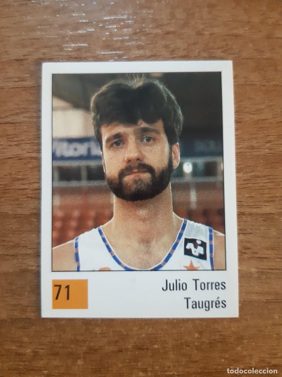 Coleccionismo deportivo: N&deg;71 JULIO TORRES TAUGR&Eacute;S VITORIA LIGA ACB 1990 PANINI BASKET 90. NUNCA PEGADO, SIN PEGAR