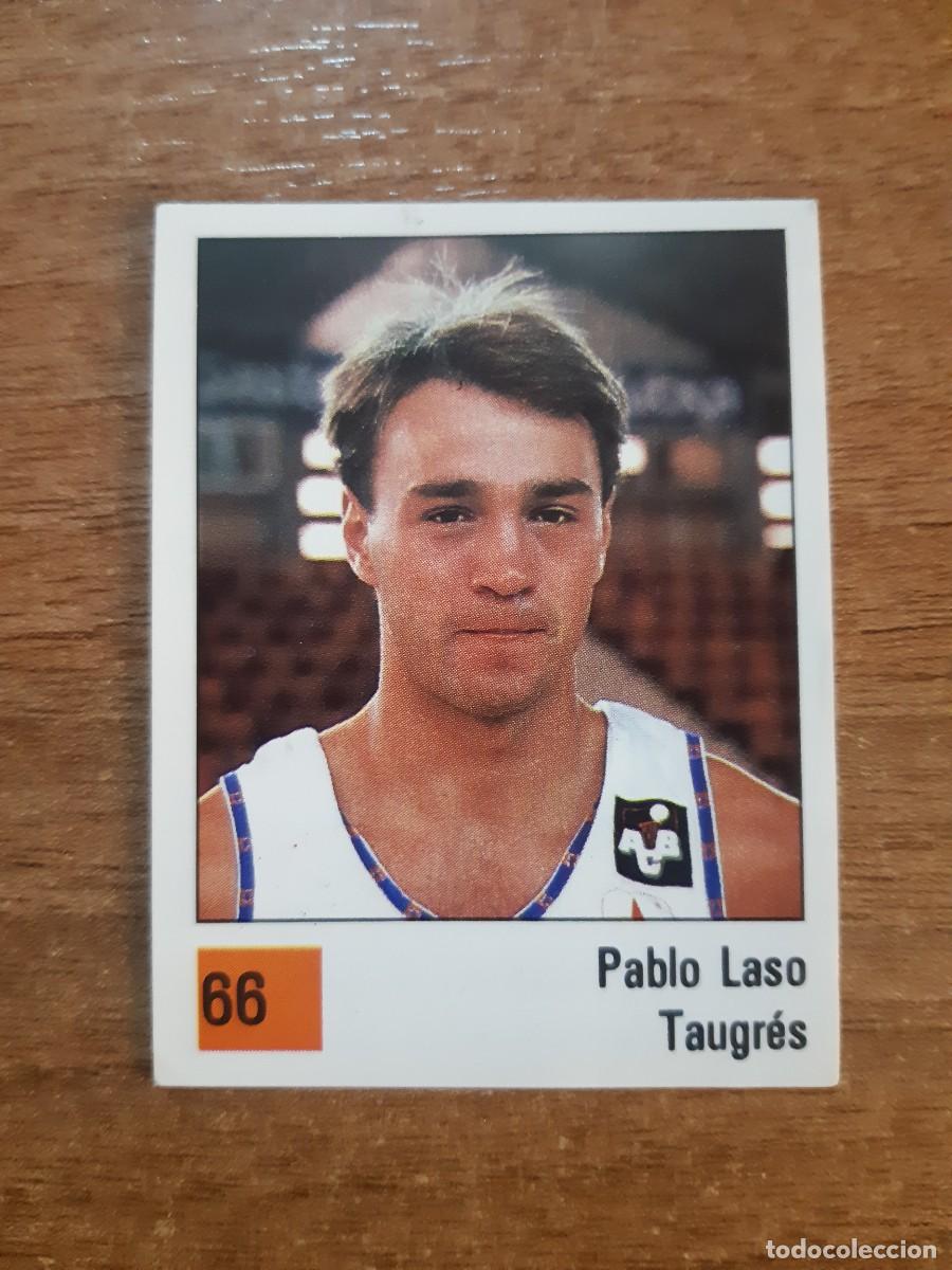 Coleccionismo deportivo: N&deg;66 PABLO LASO TAUGR&Eacute;S VITORIA LIGA ACB 1990 PANINI BASKET 90. NUNCA PEGADO, SIN PEGAR