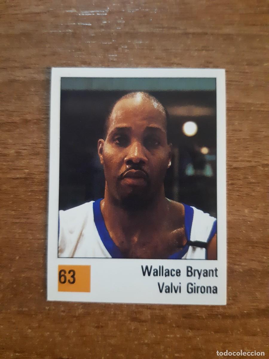 Coleccionismo deportivo: N&deg;63 WALLACE BRYANT VALVI GIRONA LIGA ACB 1990 PANINI BASKET 90. NUNCA PEGADO, SIN PEGAR