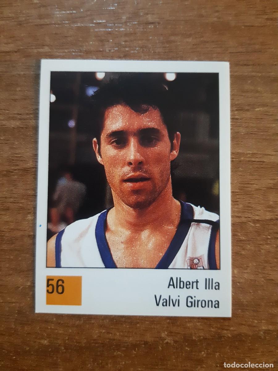 Coleccionismo deportivo: N&deg;56 ALBERT ILLA VALVI GIRONA LIGA ACB 1990 PANINI BASKET 90. NUNCA PEGADO, SIN PEGAR