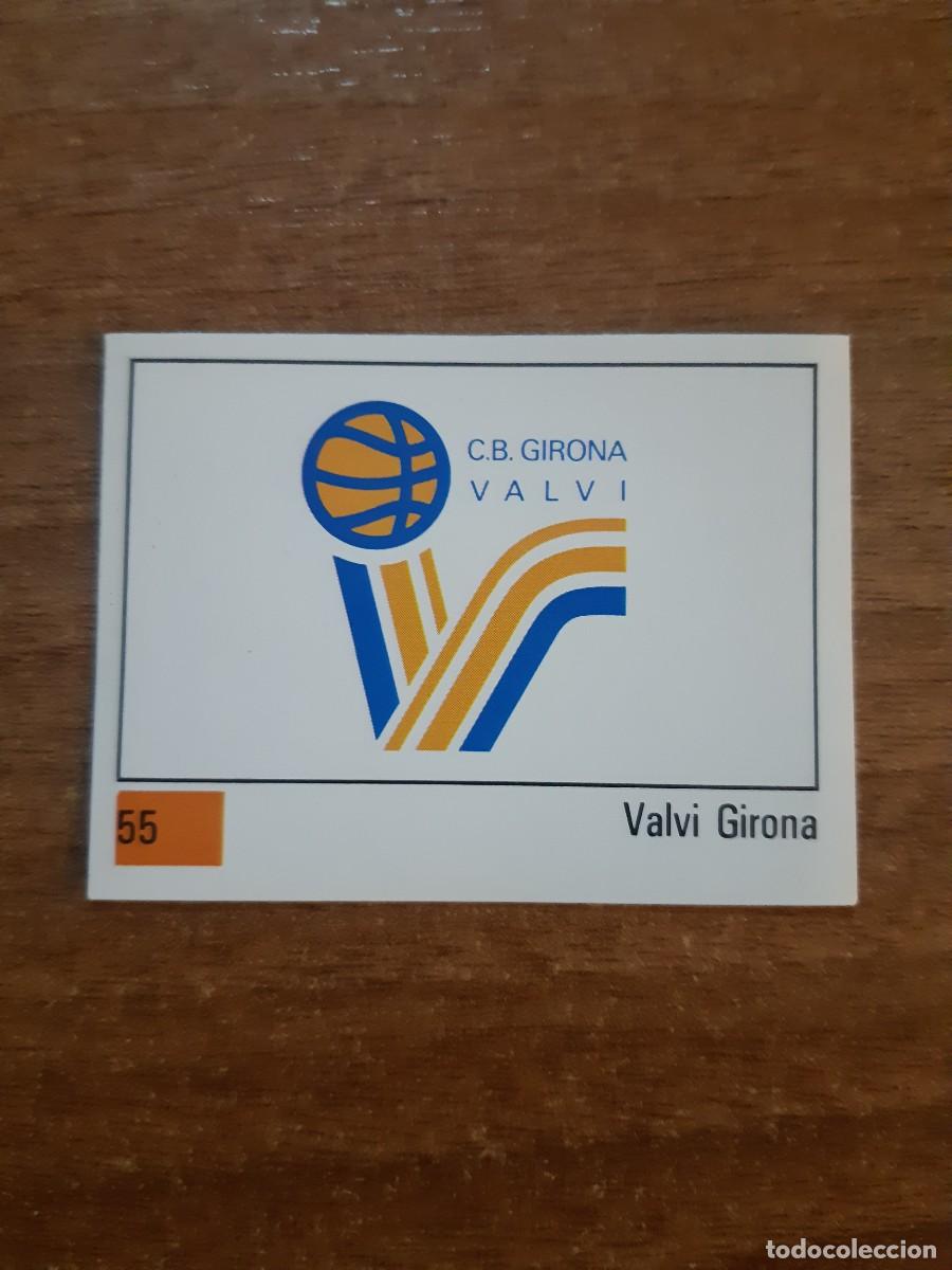 Coleccionismo deportivo: N&deg;55 ESCUDO VALVI GIRONA LIGA ACB 1990 PANINI BASKET 90. NUNCA PEGADO, SIN PEGAR