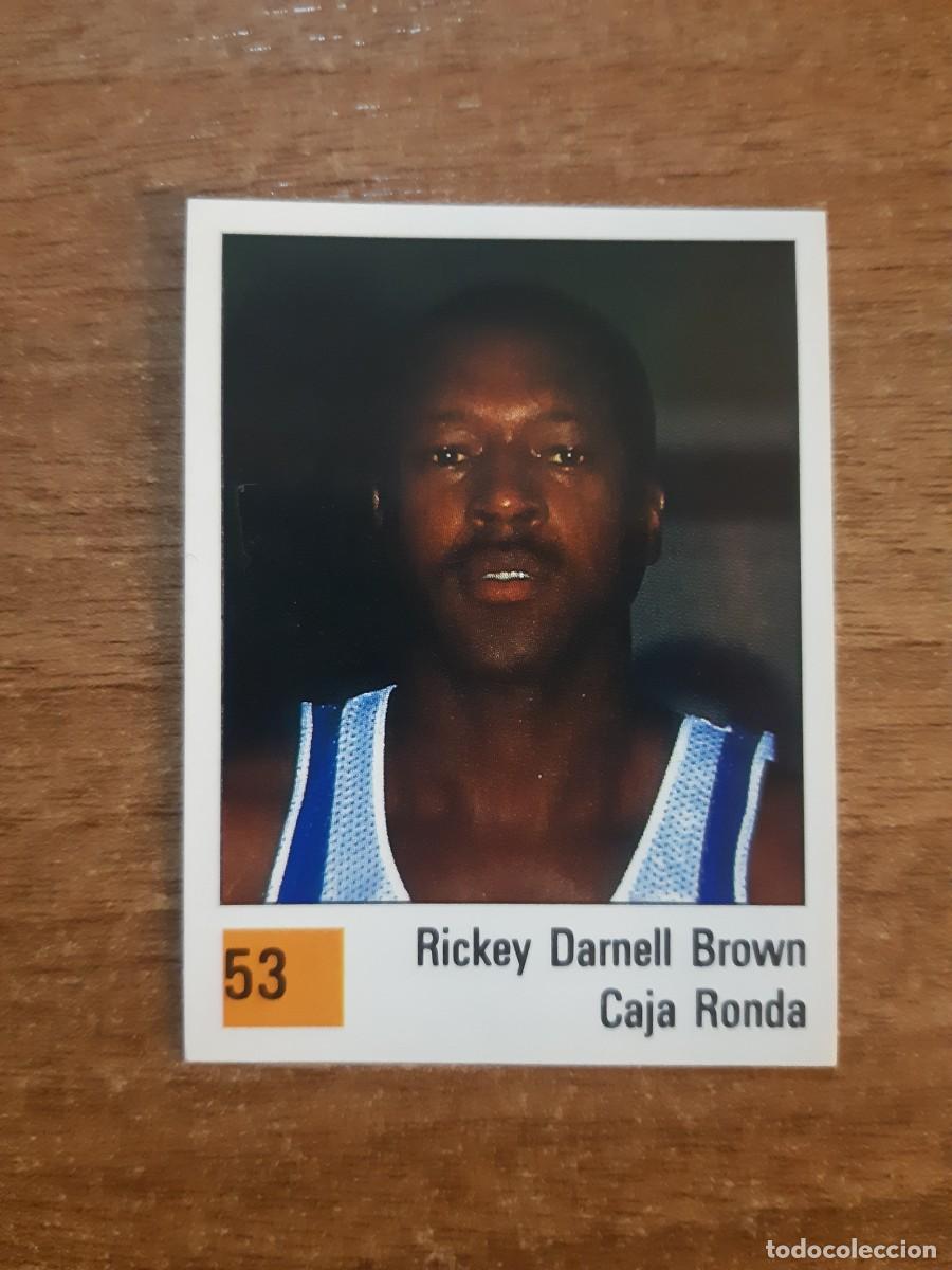 Coleccionismo deportivo: N&deg;53 RICKEY DARNELL BROWN CAJA RONDA LIGA ACB 1990 PANINI BASKET 90. NUNCA PEGADO, SIN PEGAR