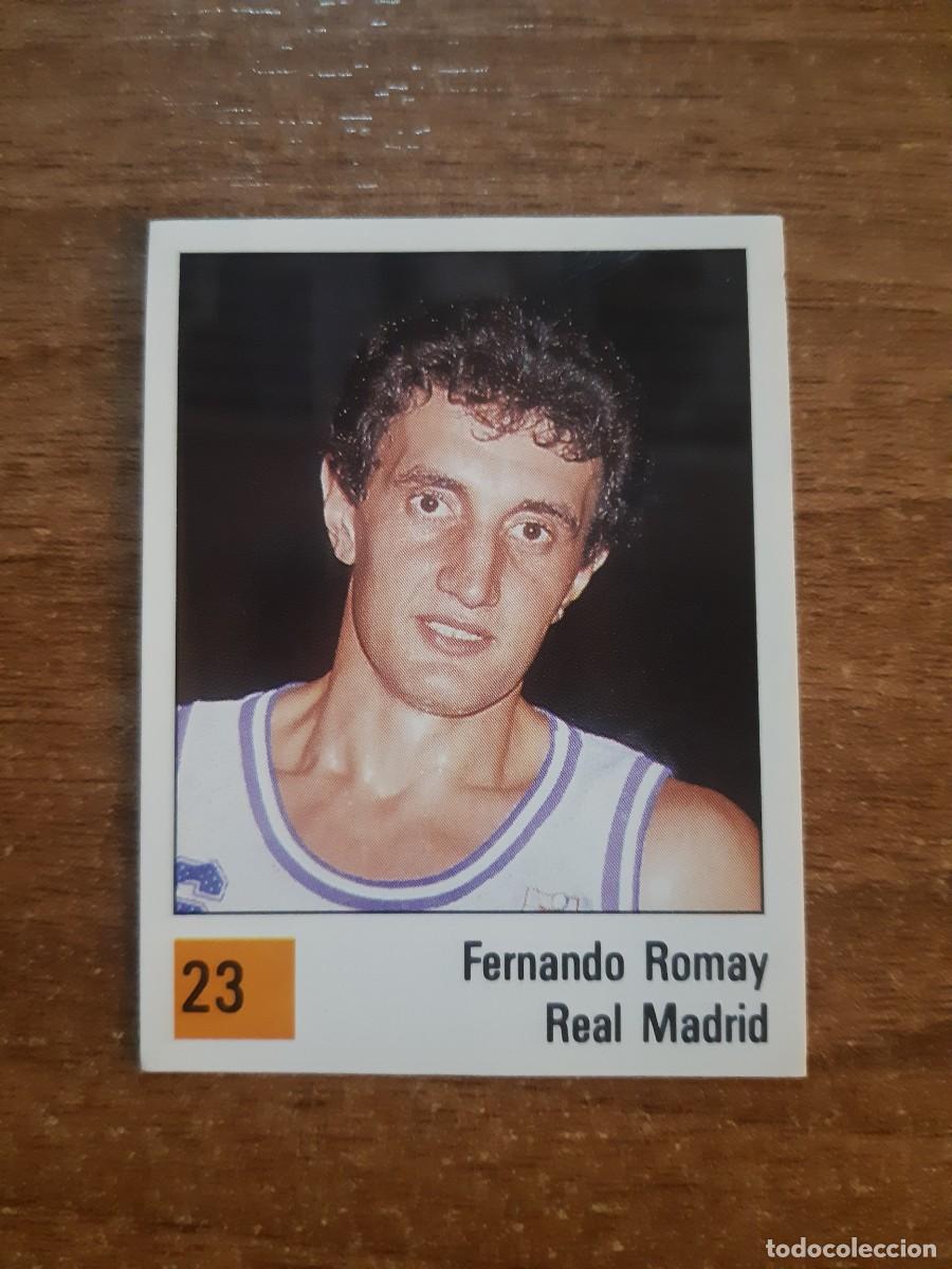 Coleccionismo deportivo: N&deg;23 FERNANDO ROMAY REAL MADRID LIGA ACB 1990 PANINI BASKET 90. NUNCA PEGADO, SIN PEGAR