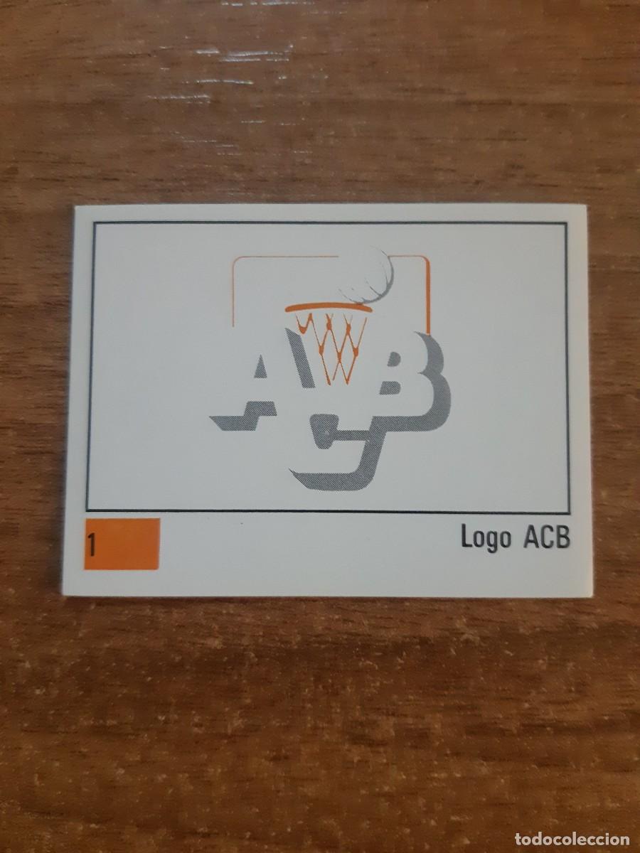 Coleccionismo deportivo: N&deg;1 LOGO ACB LIGA ACB 1990 PANINI BASKET 90. NUNCA PEGADO, SIN PEGAR