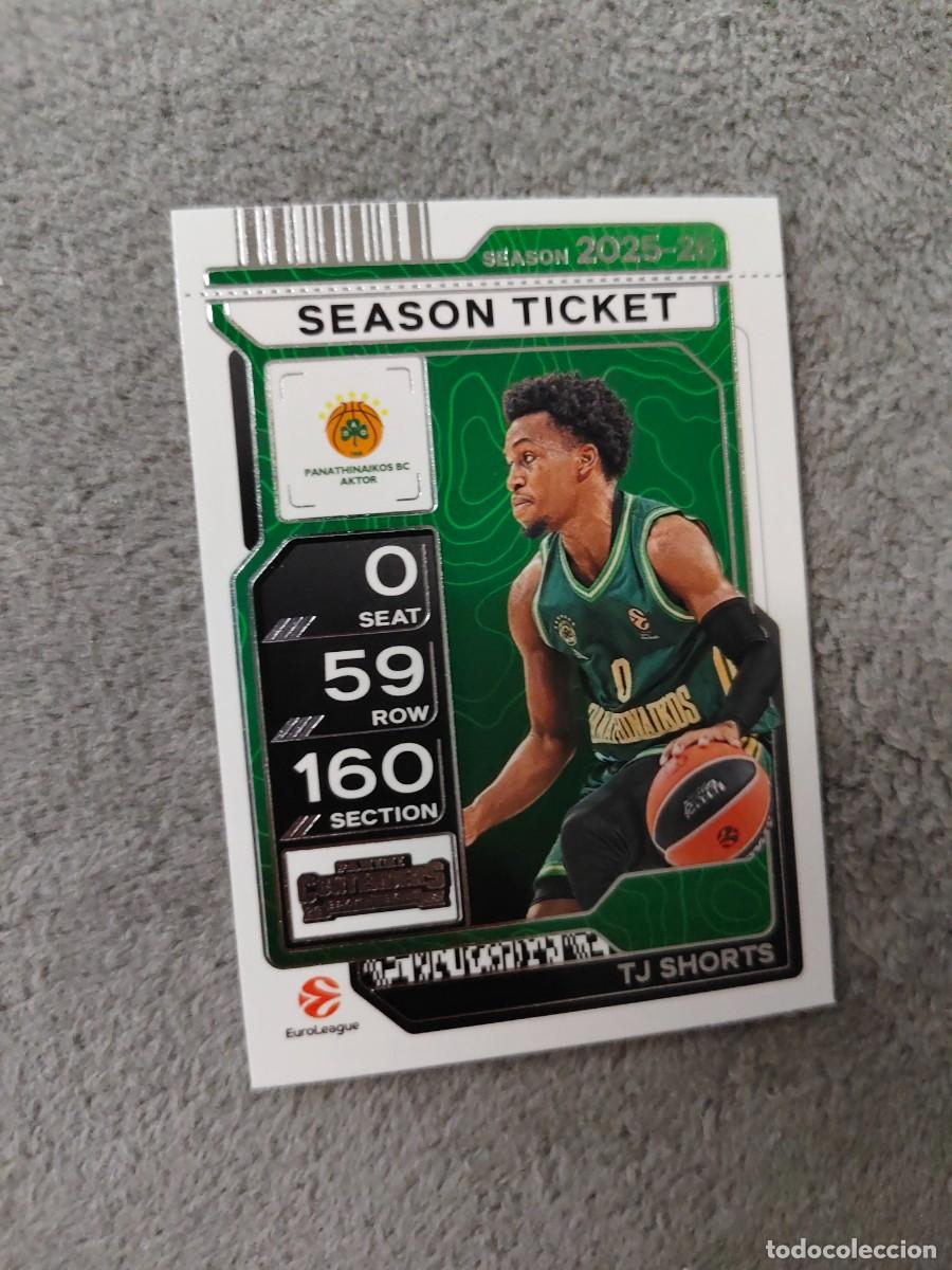 Sports collectibles: 5 TJ SHORTS PANATHINAIKOS ATHENS EUROLEAGUE 2025 26 CONTENDERS PANINI 2026 25 BASKETBALL