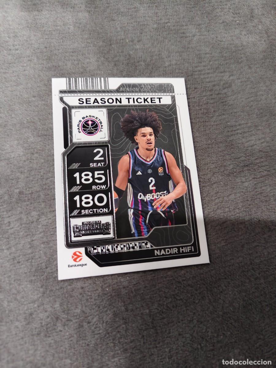 Sports collectibles: 6 NADIR HIFI PARIS BASKETBALL EUROLEAGUE 2025 26 CONTENDERS PANINI 2026 25 BASKETBALL