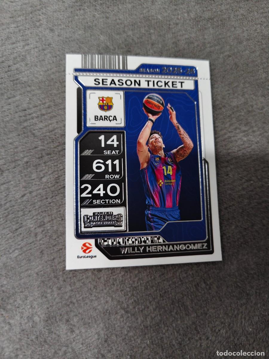 Sports collectibles: 10 WILLY HERNANGOMEZ FC BARCELONA EUROLEAGUE 2025 26 CONTENDERS PANINI 2026 25 BASKETBALL
