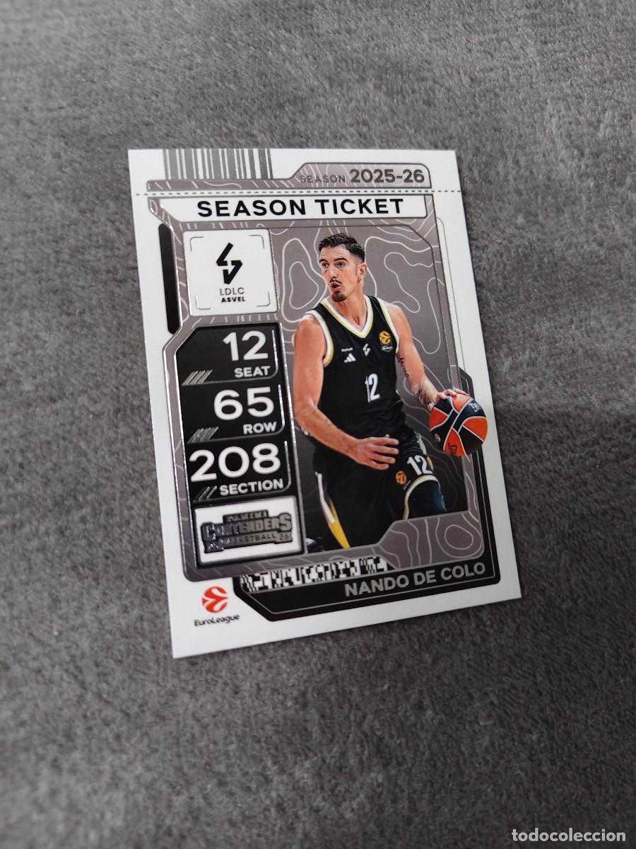 Sports collectibles: 11 NANDO DE COLO LDLC ASVEL VILLEURBANNE EUROLEAGUE 2025 26 CONTENDERS PANINI 2026 25 BASKETBALL