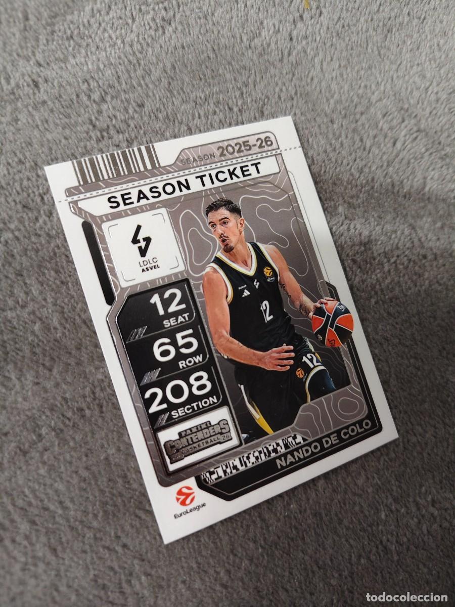 Sports collectibles: 11 NANDO DE COLO LDLC ASVEL VILLEURBANNE EUROLEAGUE 2025 26 CONTENDERS PANINI 2026 25 BASKETBALL