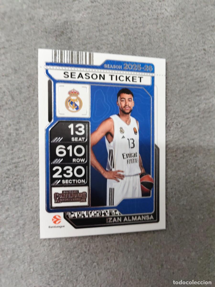Colecionismo desportivo: 17 IZAN ALMANSA REAL MADRID EUROLEAGUE 2025 26 CONTENDERS PANINI 2026 25 BASKETBALL