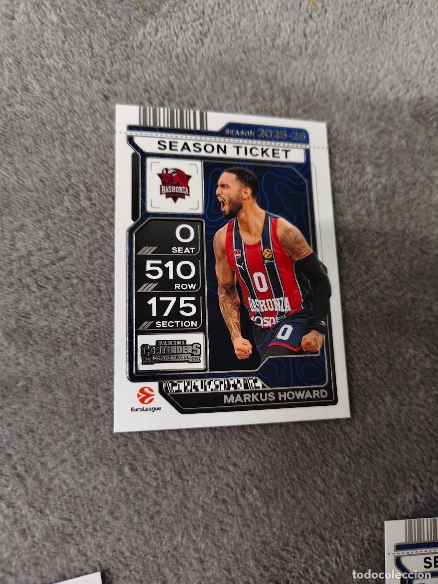 Colecionismo desportivo: 19 MARKUS HOWARD KOSNER BASKONIA EUROLEAGUE 2025 26 CONTENDERS PANINI 2026 25 BASKETBALL
