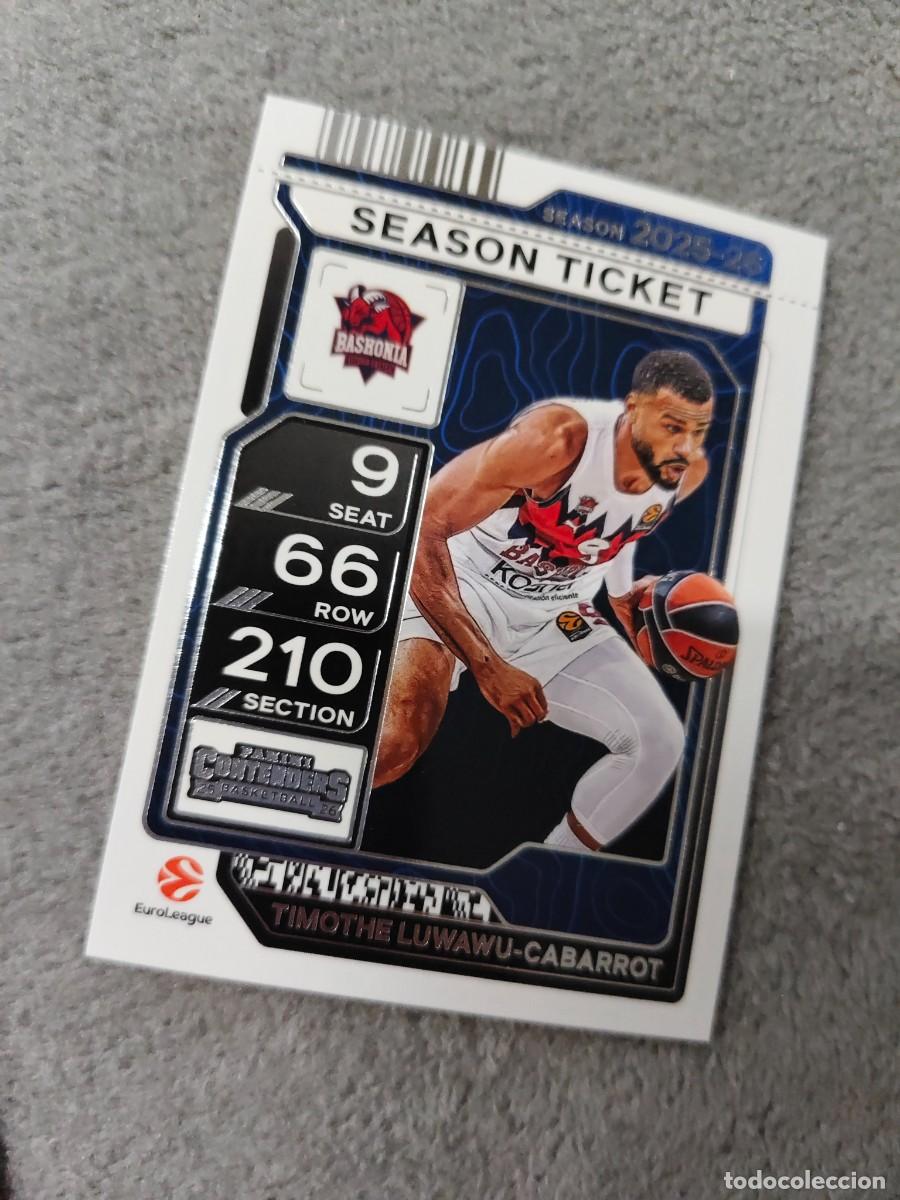Colecionismo desportivo: 20 TIMOTHE LUWAWU-CABARROT KOSNER BASKONIA EUROLEAGUE 2025 26 CONTENDERS 1 PANINI 2026 25 BASKETB