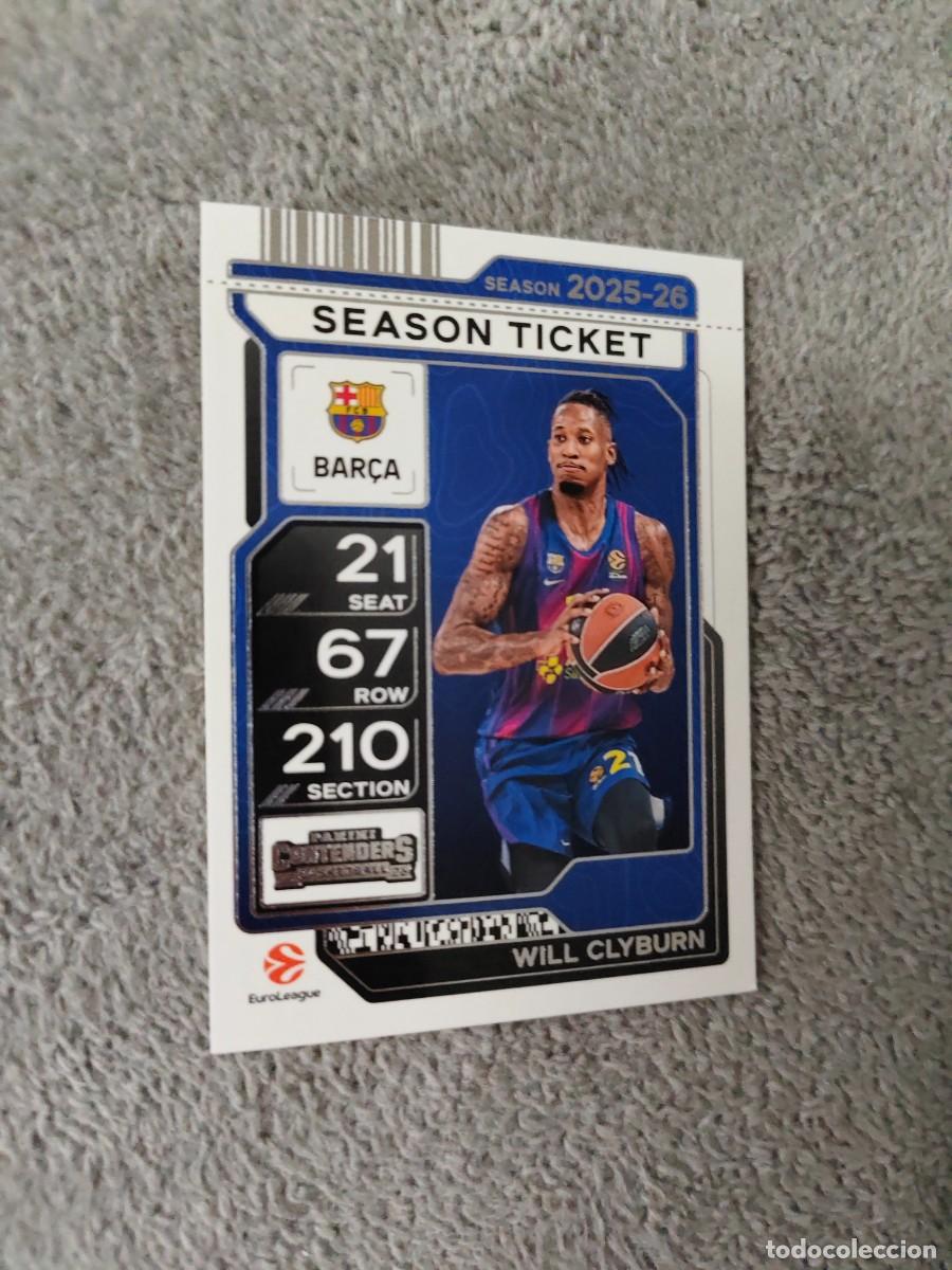 Coleccionismo deportivo: 21 WILL CLYBURN FC BARCELONA EUROLEAGUE 2025 26 CONTENDERS PANINI 2026 25 BASKETBALL