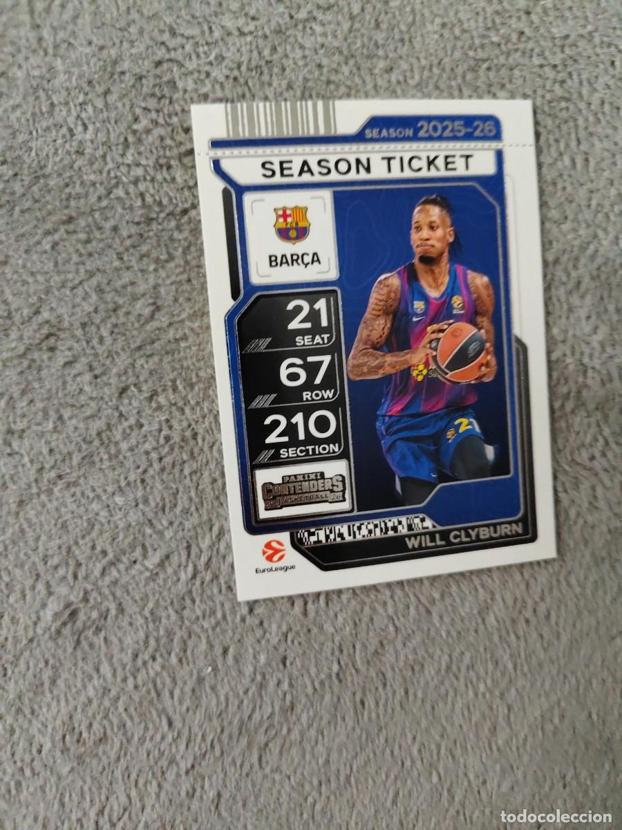 Colecionismo desportivo: 21 WILL CLYBURN FC BARCELONA EUROLEAGUE 2025 26 CONTENDERS PANINI 2026 25 BASKETBALL