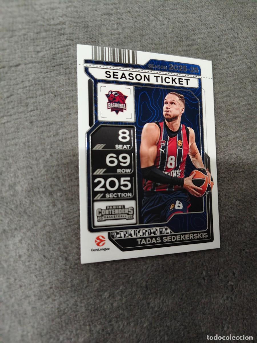 Collezionismo sportivo: 22 TADAS SEDEKERSKIS KOSNER BASKONIA EUROLEAGUE 2025 26 CONTENDERS PANINI 2026 25 BASKETBALL