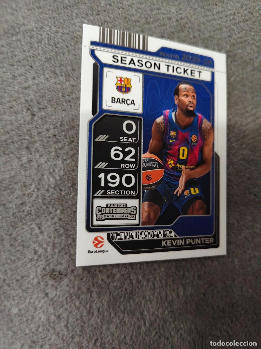 Coleccionismo deportivo: 23 KEVIN PUNTER FC BARCELONA EUROLEAGUE 2025 26 CONTENDERS PANINI 2026 25 BASKETBALL
