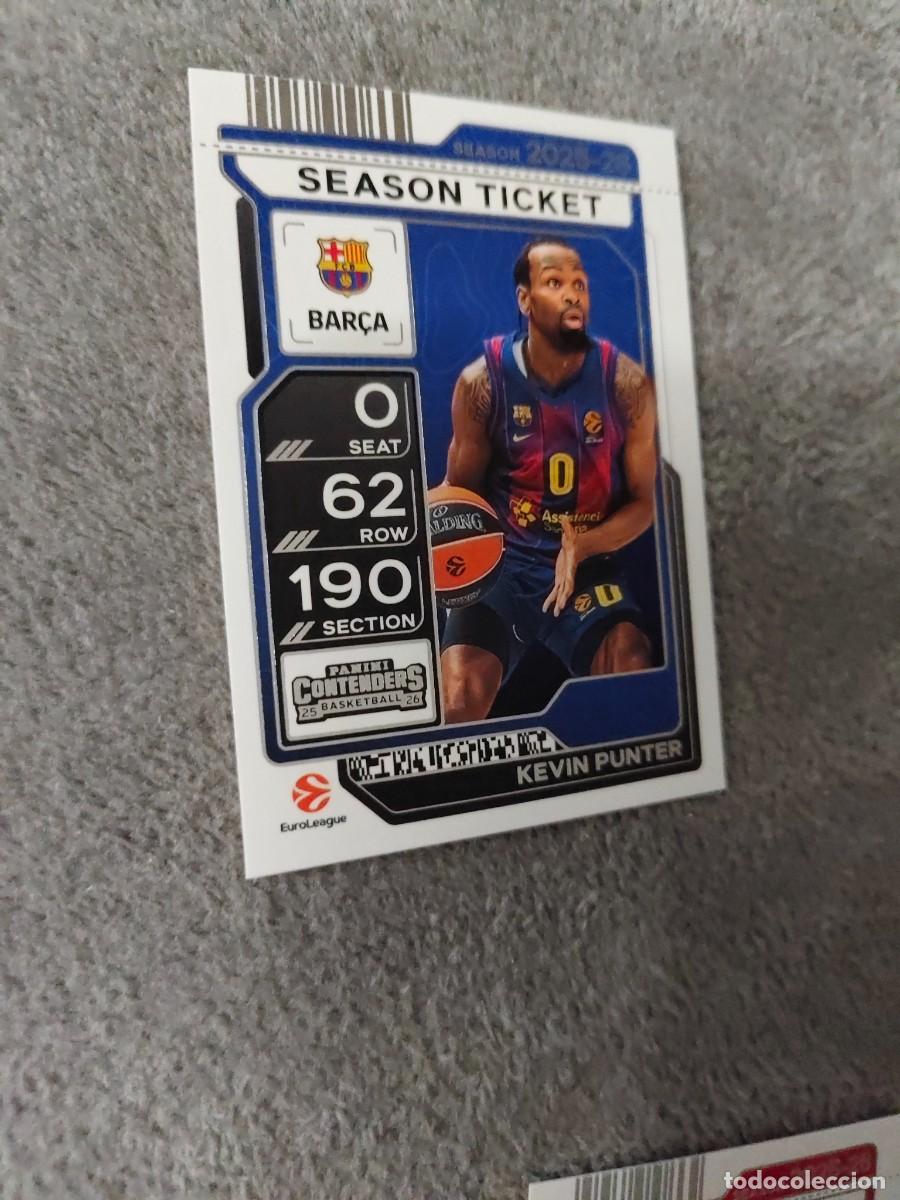 Coleccionismo deportivo: 23 KEVIN PUNTER FC BARCELONA EUROLEAGUE 2025 26 CONTENDERS PANINI 2026 25 BASKETBALL