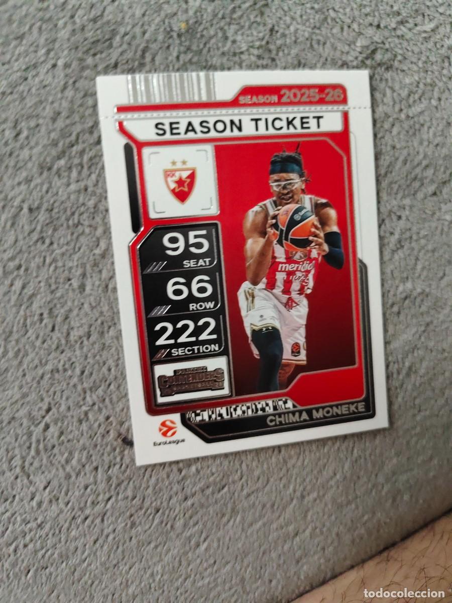 Collezionismo sportivo: 26 CHIMA MONEKE CRVENA ZVEZDA BELGRADE EUROLEAGUE 2025 26 CONTENDERS PANINI 2026 25 BASKETBALL