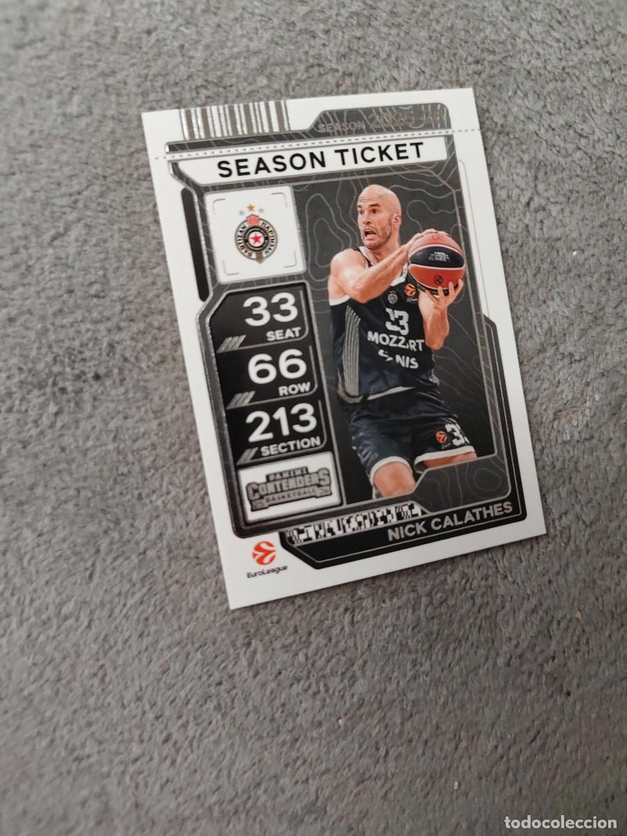 Coleccionismo deportivo: 31 NICK CALATHES PARTIZAN BELGRADE EUROLEAGUE 2025 26 CONTENDERS PANINI 2026 25 BASKETBALL