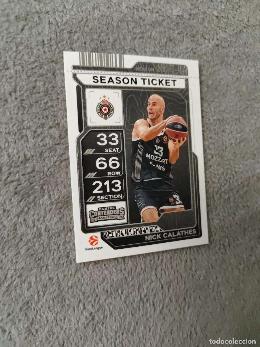 Coleccionismo deportivo: 31 NICK CALATHES PARTIZAN BELGRADE EUROLEAGUE 2025 26 CONTENDERS PANINI 2026 25 BASKETBALL