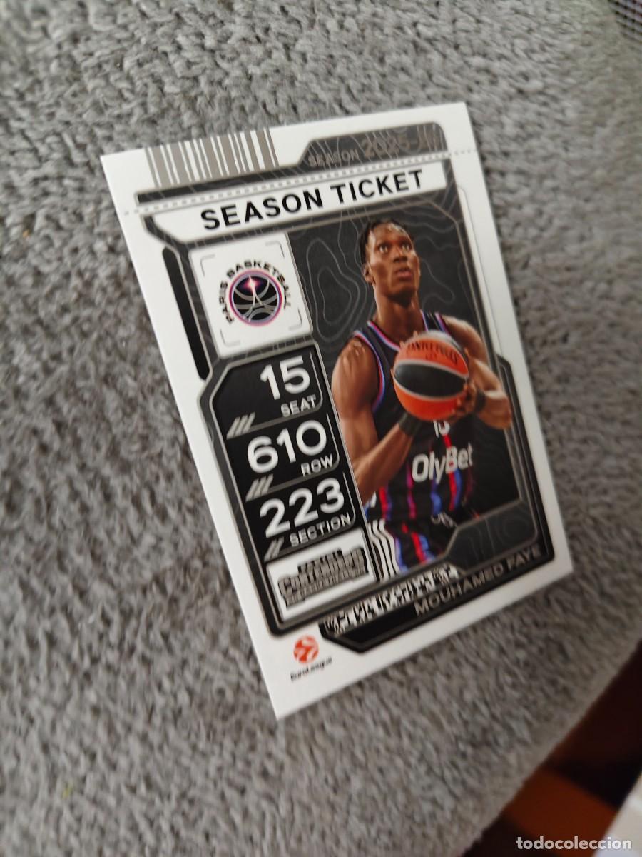 Coleccionismo deportivo: 32 MOUHAMED FAYE PARIS BASKETBALL EUROLEAGUE 2025 26 CONTENDERS PANINI 2026 25 BASKETBALL