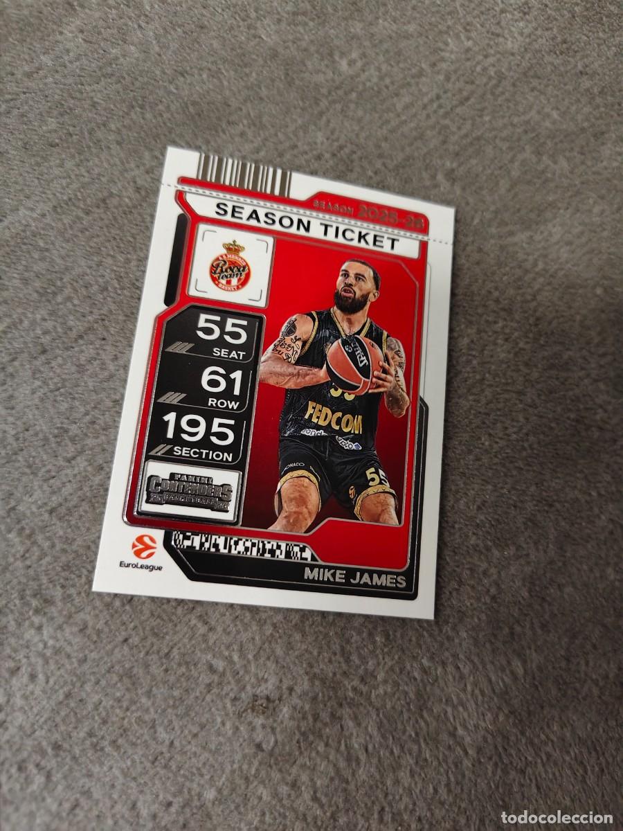 Coleccionismo deportivo: 34 MIKE JAMES AS MONACO EUROLEAGUE 2025 26 CONTENDERS PANINI 2026 25 BASKETBALL