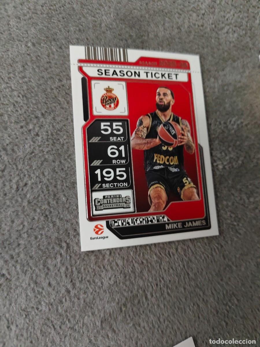 Coleccionismo deportivo: 34 MIKE JAMES AS MONACO EUROLEAGUE 2025 26 CONTENDERS PANINI 2026 25 BASKETBALL