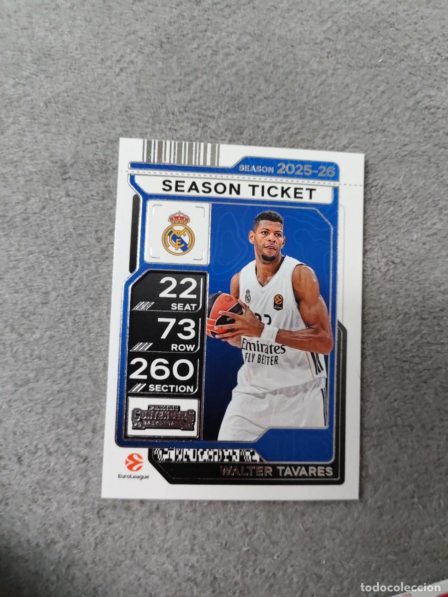 Coleccionismo deportivo: 35 WALTER TAVARES REAL MADRID EUROLEAGUE 2025 26 CONTENDERS PANINI 2026 25 BASKETBALL