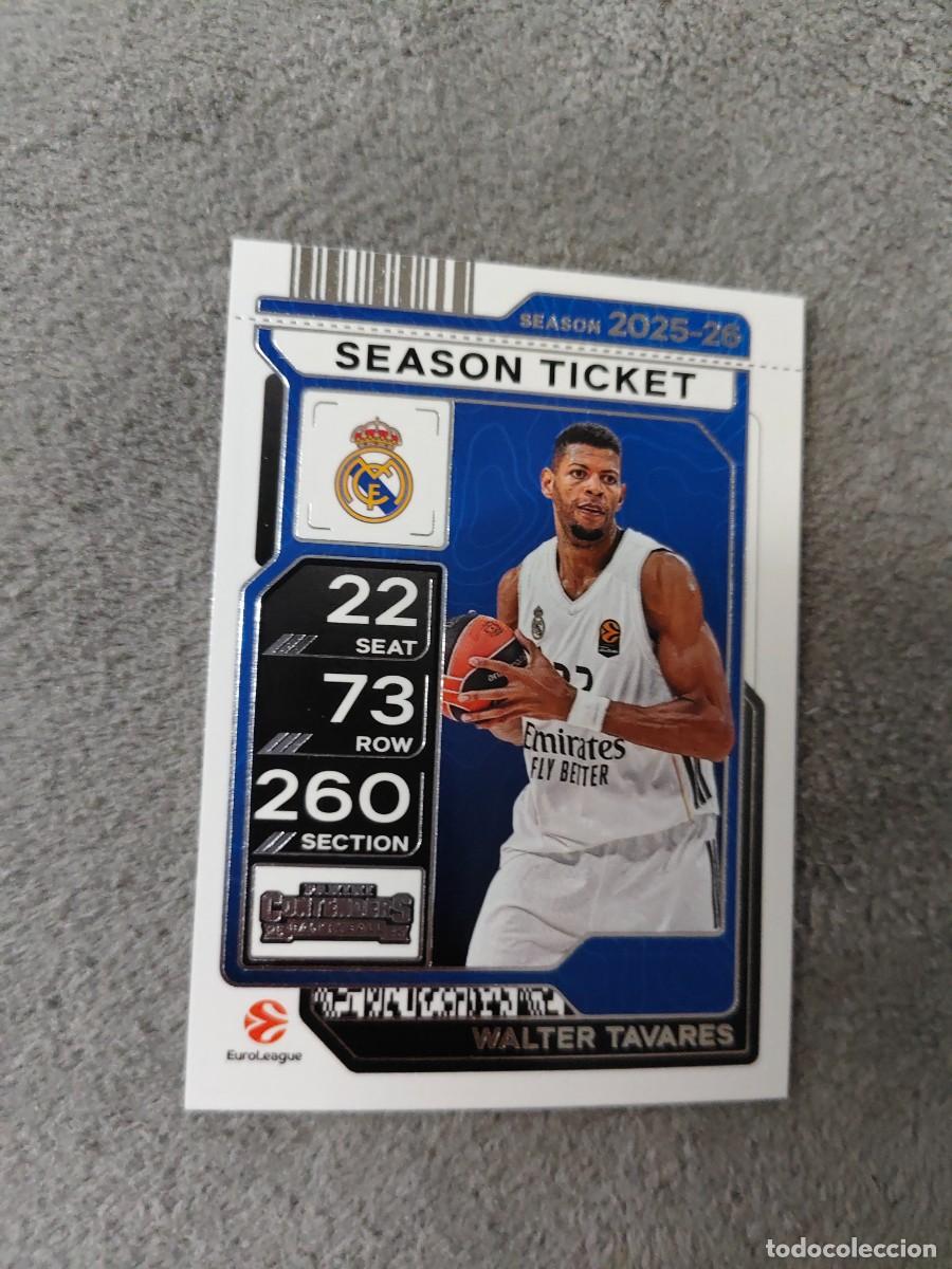 Coleccionismo deportivo: 35 WALTER TAVARES REAL MADRID EUROLEAGUE 2025 26 CONTENDERS PANINI 2026 25 BASKETBALL