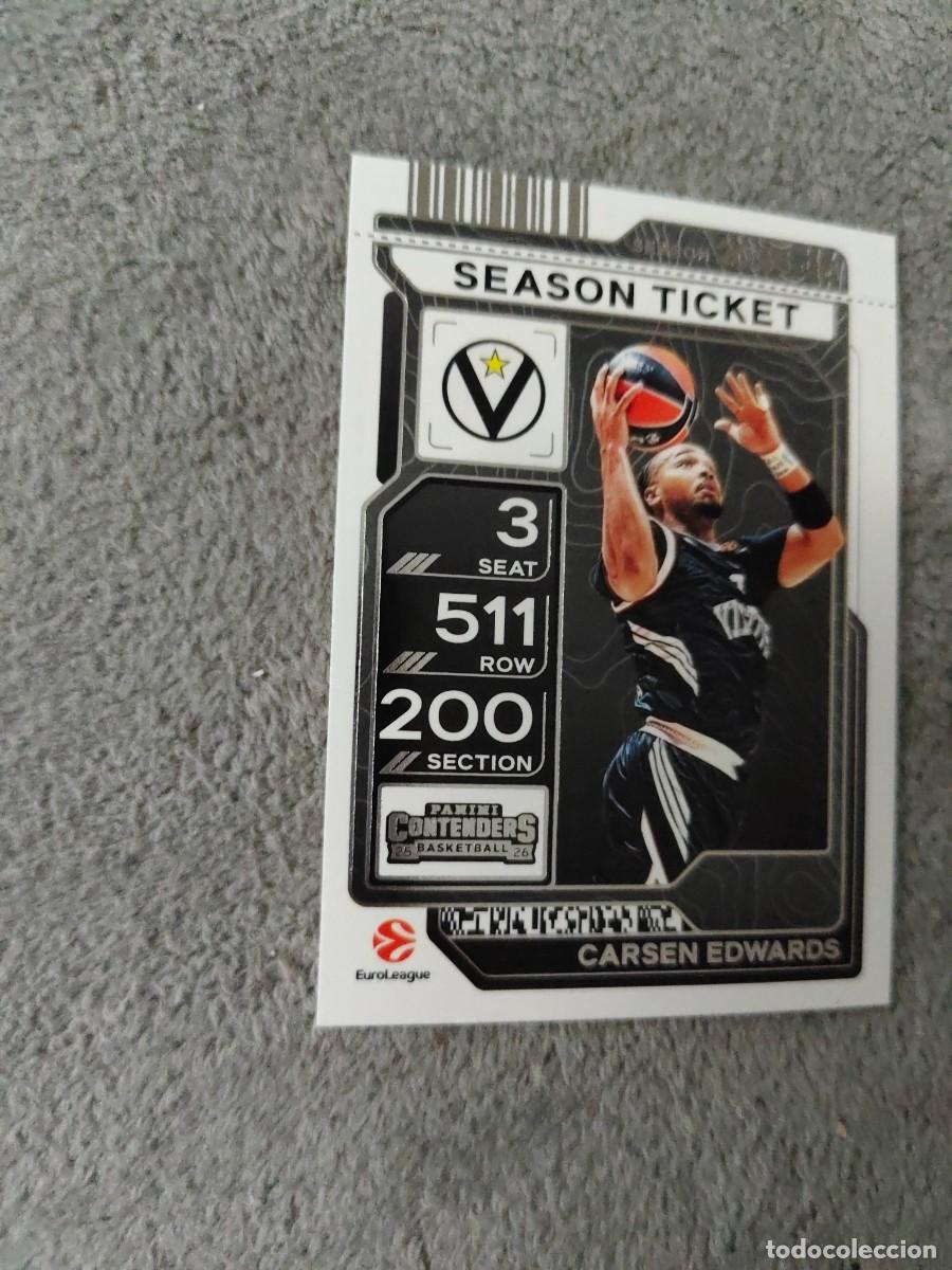 Coleccionismo deportivo: 36 CARSEN EDWARDS VIRTUS BOLOGNA EUROLEAGUE 2025 26 CONTENDERS PANINI 2026 25 BASKETBALL