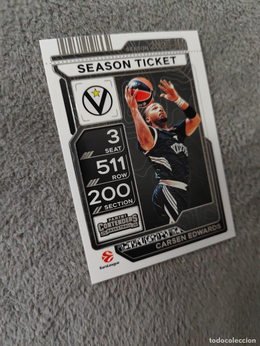 Coleccionismo deportivo: 36 CARSEN EDWARDS VIRTUS BOLOGNA EUROLEAGUE 2025 26 CONTENDERS PANINI 2026 25 BASKETBALL