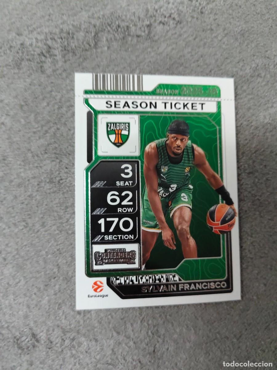 Colecionismo desportivo: 40 SYLVAIN FRANCISCO ZALGIRIS KAUNAS EUROLEAGUE 2025 26 CONTENDERS PANINI 2026 25 BASKETBALL