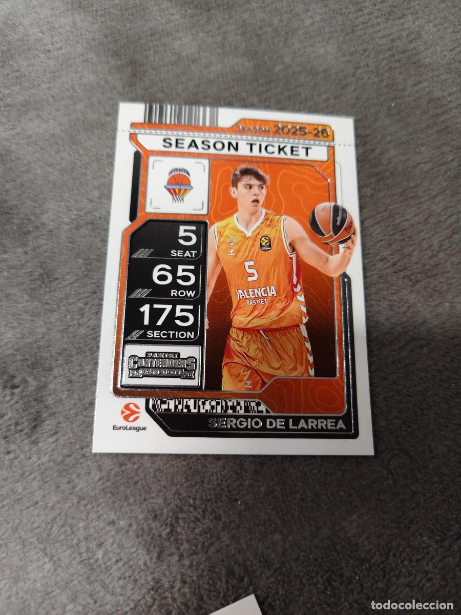 Collezionismo sportivo: 42 SERGIO DE LARREA VALENCIA BASKET EUROLEAGUE 2025 26 CONTENDERS PANINI 2026 25 BASKETBALL