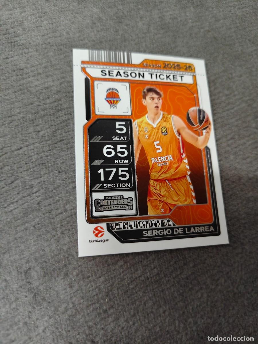 Collezionismo sportivo: 42 SERGIO DE LARREA VALENCIA BASKET EUROLEAGUE 2025 26 CONTENDERS PANINI 2026 25 BASKETBALL