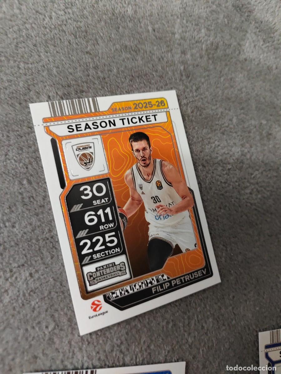 Collezionismo sportivo: 43 FILIP PETRUSEV DUBAI BASKETBALL EUROLEAGUE 2025 26 CONTENDERS PANINI 2026 25 BASKETBALL