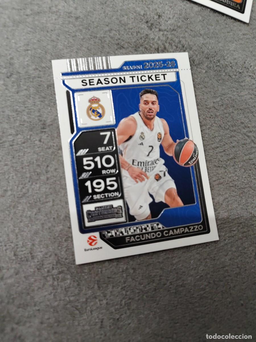Colecionismo desportivo: 44 FACUNDO CAMPAZZO REAL MADRID EUROLEAGUE 2025 26 CONTENDERS PANINI 2026 25 BASKETBALL