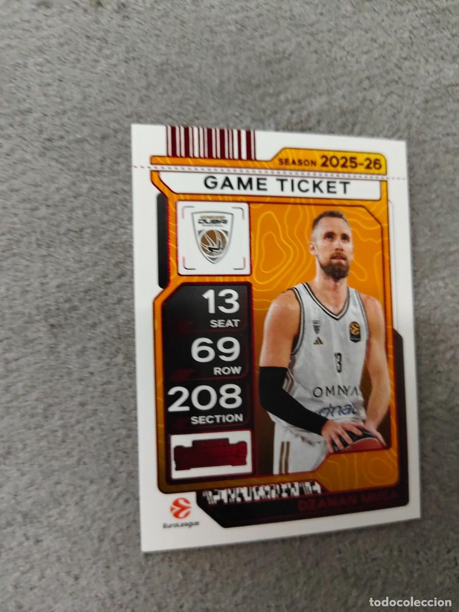 Colecionismo desportivo: 45 DZANAN MUSA DUBAI BASKETBALL EUROLEAGUE 2025 26 CONTENDERS PANINI 2026 25 BASKETBALL