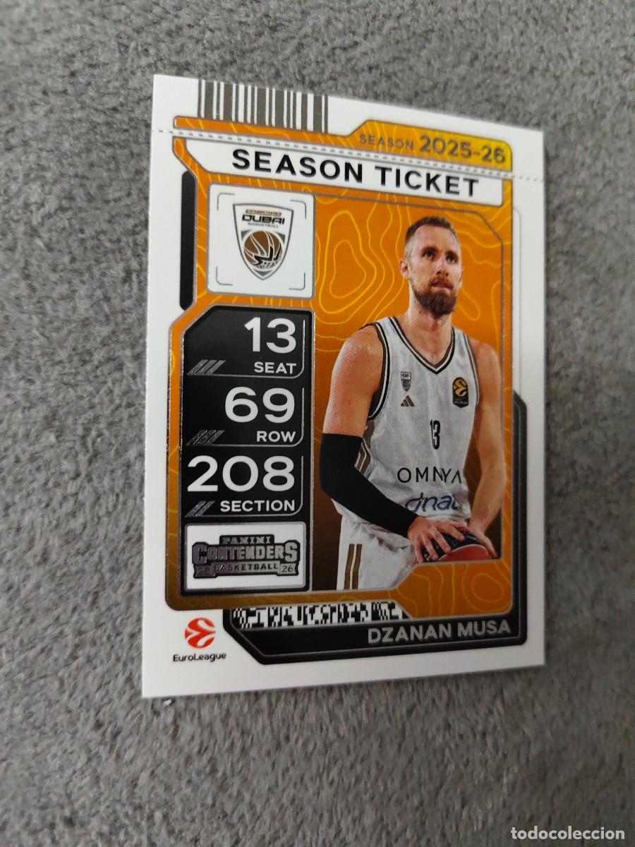 Colecionismo desportivo: 45 DZANAN MUSA DUBAI BASKETBALL EUROLEAGUE 2025 26 CONTENDERS PANINI 2026 25 BASKETBALL