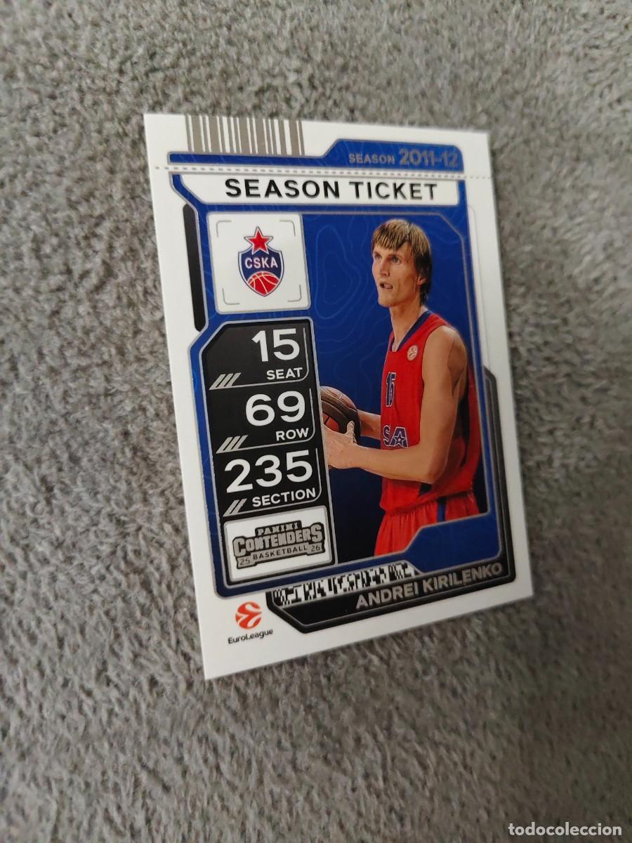 Colecionismo desportivo: 46 ANDREI KIRILENKO CSKA MOSCOW EUROLEAGUE 2025 26 CONTENDERS PANINI 2026 25 BASKETBALL