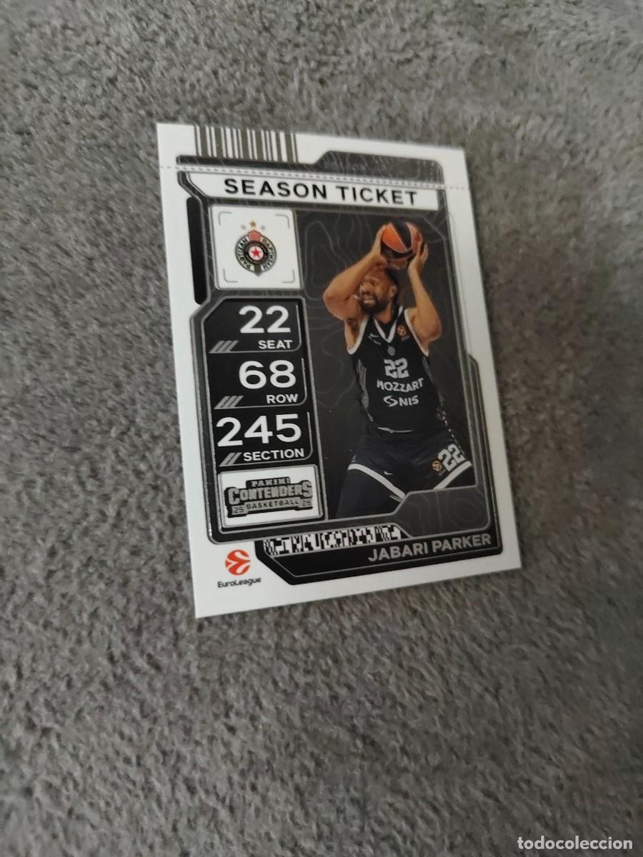 Colecionismo desportivo: 49 JABARI PARKER PARTIZAN BELGRADE EUROLEAGUE 2025 26 CONTENDERS PANINI 2026 25 BASKETBALL